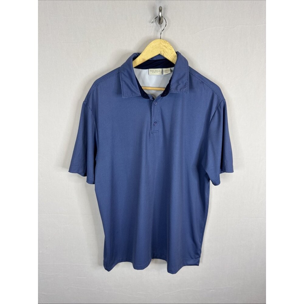 Rorie Whelan‎ Golf Polo Shirt Mens Large Blue Performance Short Sleeve